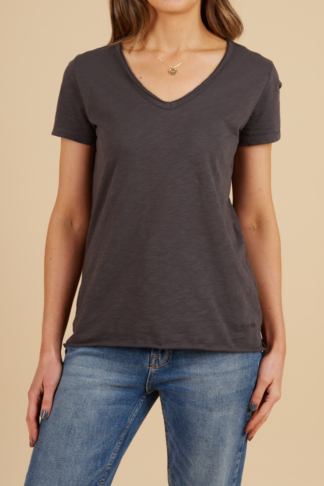 O&F You Are Magic - Charcoal V Neck Tee