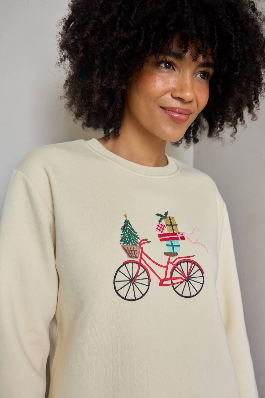 O&F Christmas Bicycle Sweatshirt
