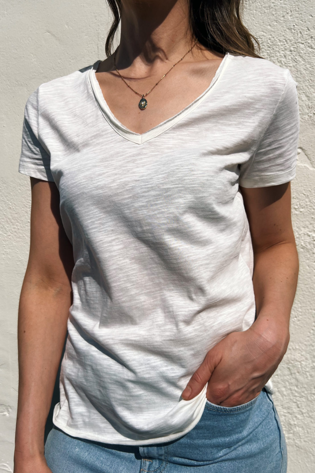 O&F You Are Magic - Cream V Neck Tee