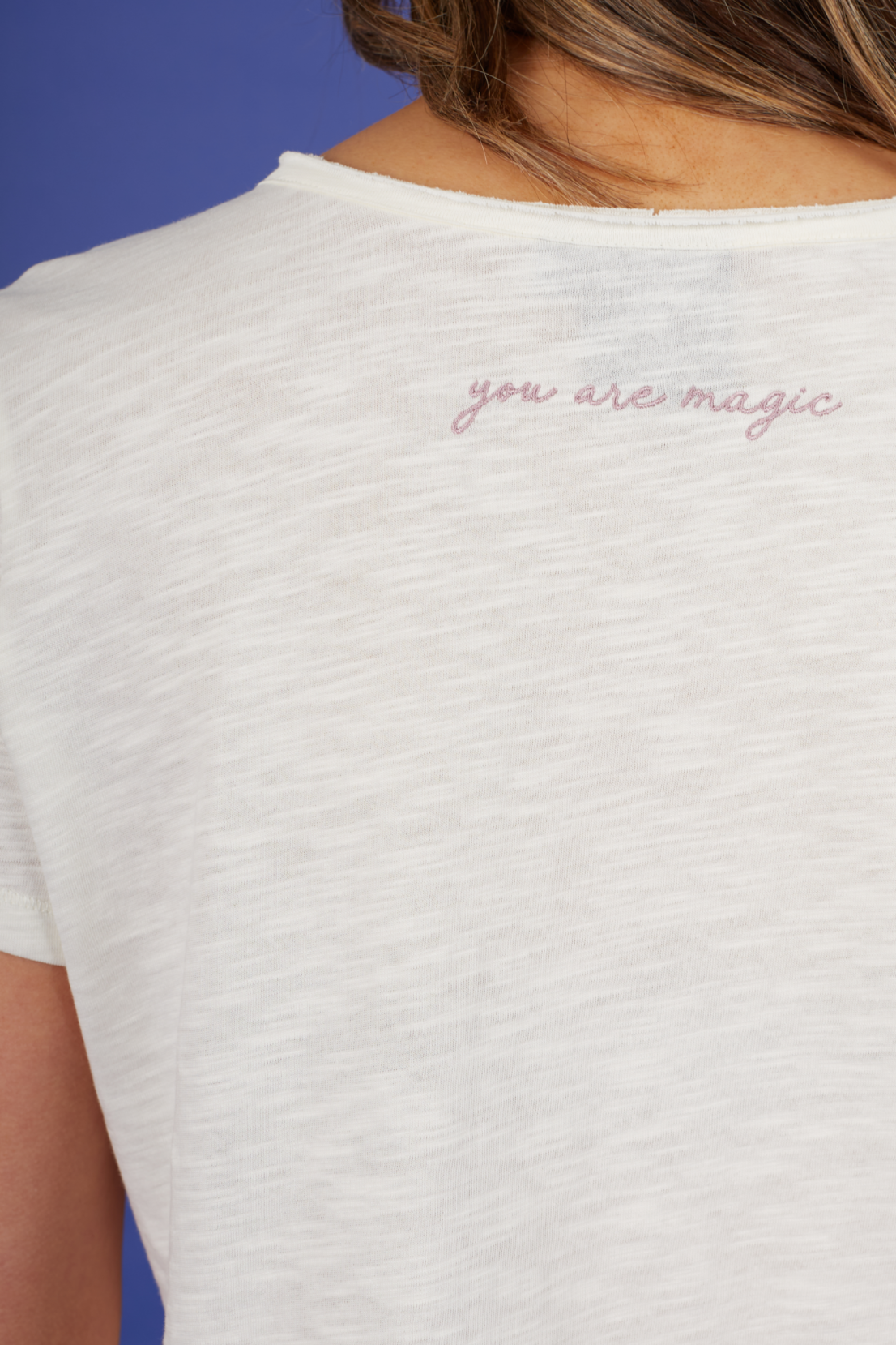 O&F You Are Magic - Cream V Neck Tee