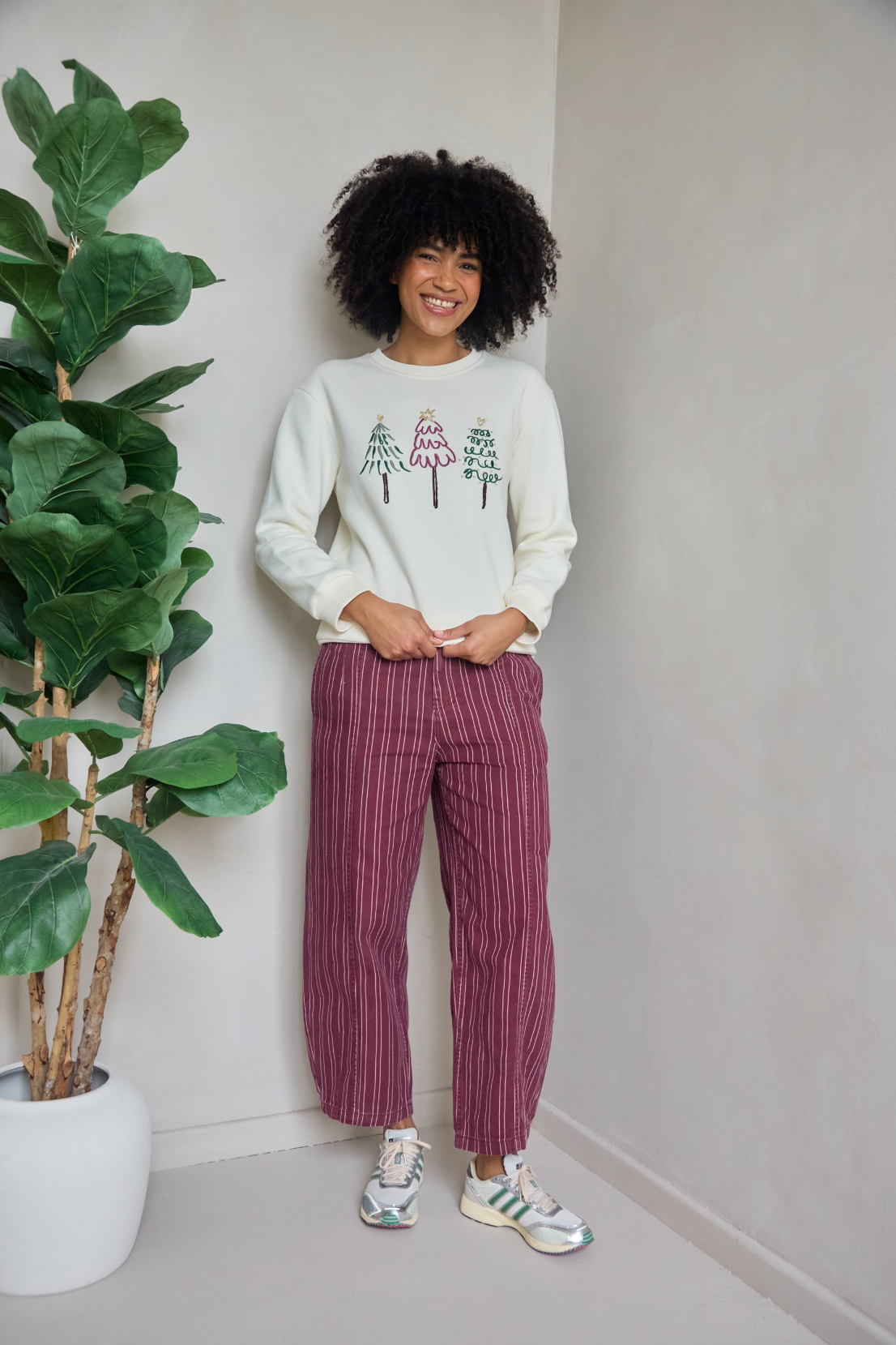 O&F Festive Tree Sweatshirt