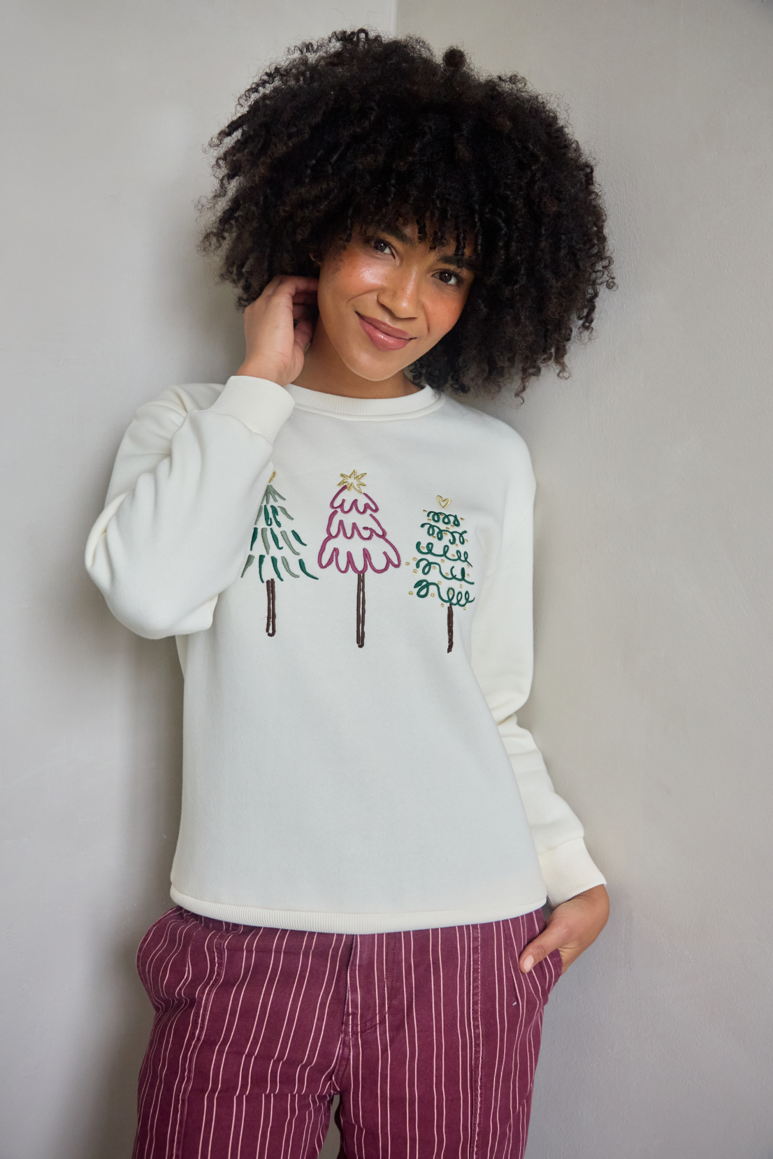 O&F Festive Tree Sweatshirt