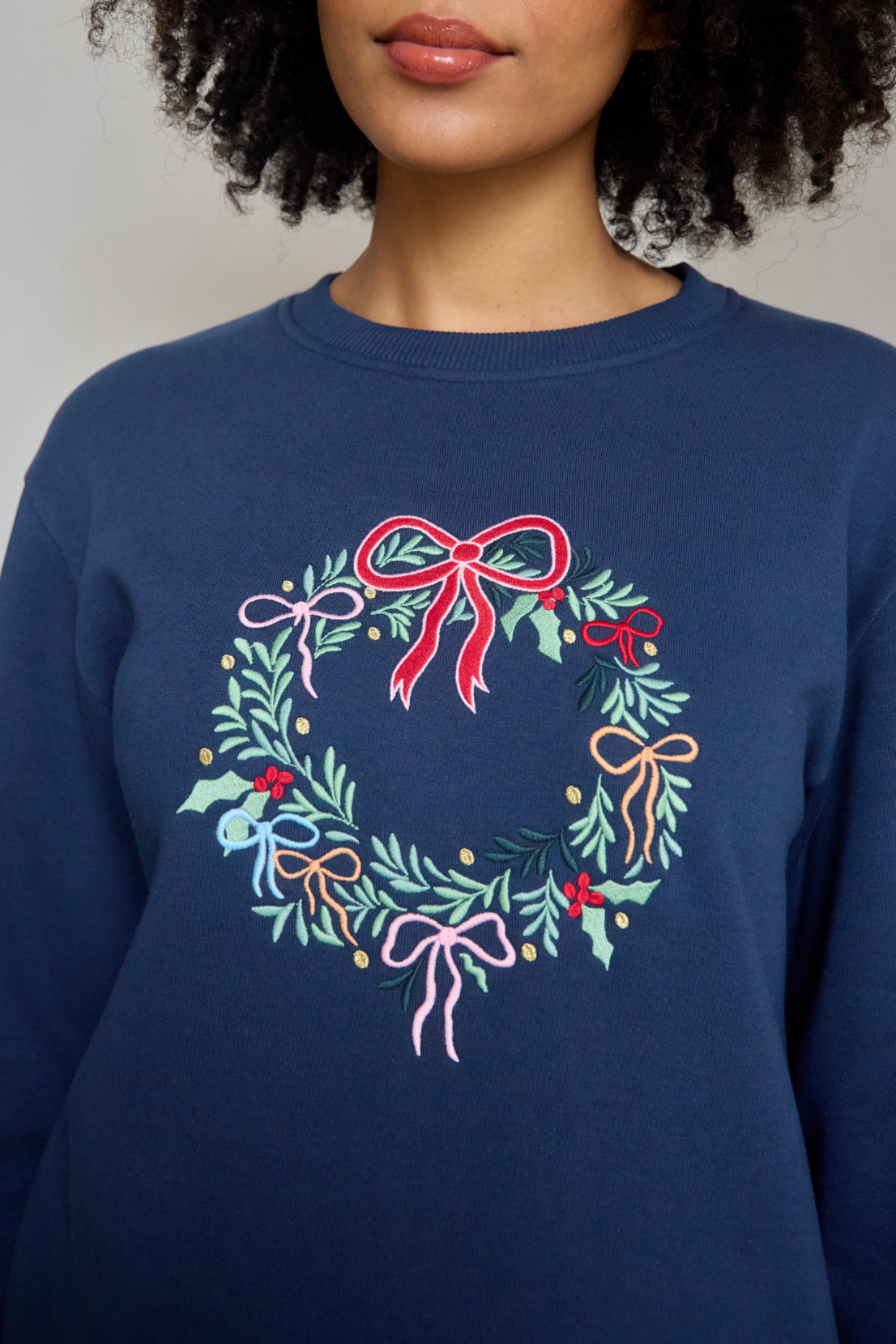 O&F Festive Wreath Sweatshirt