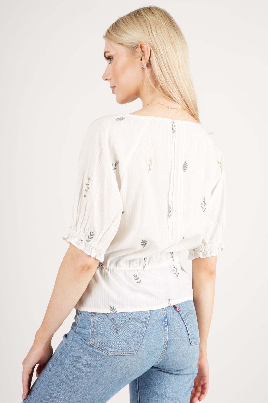 Gaby - Floral Embroidered Blouse