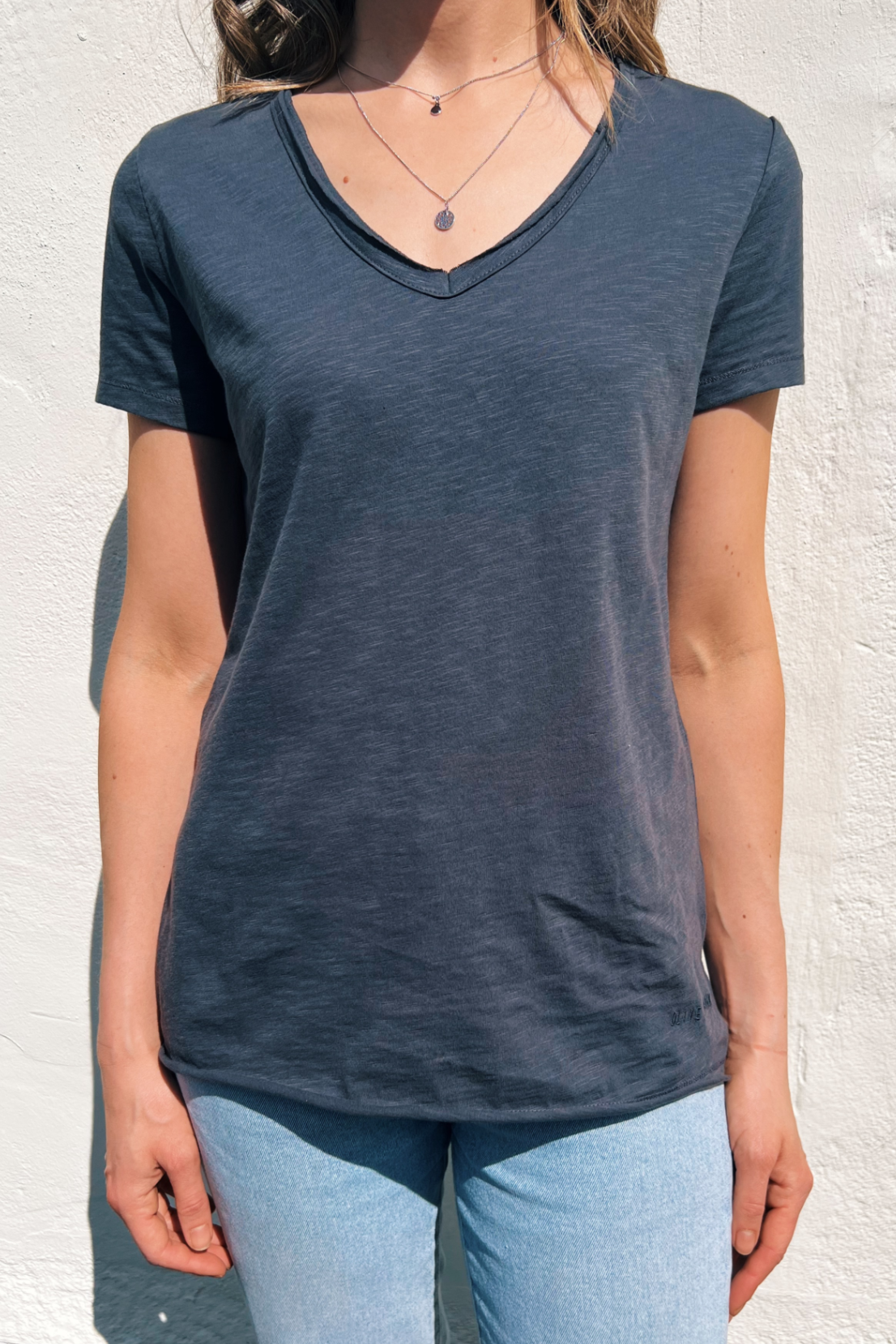 O&F You Are Magic - Charcoal V Neck Tee