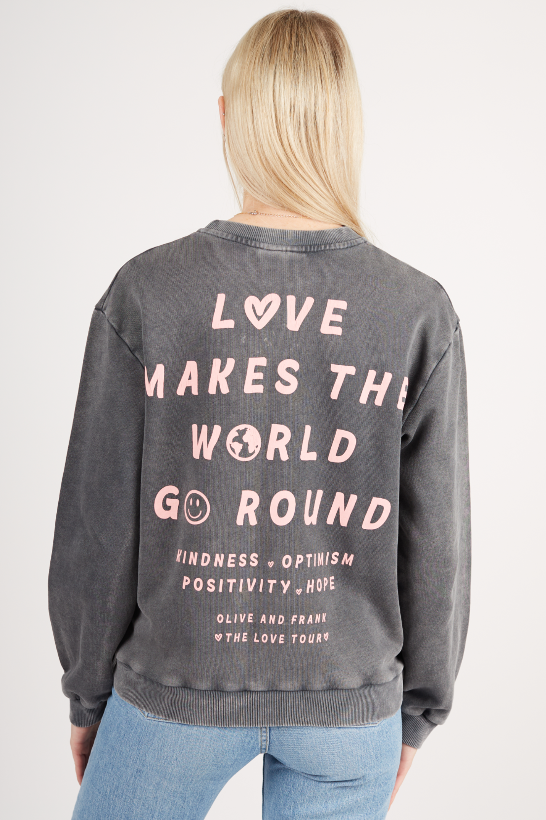 O&F Love Makes The World Go Round Sweatshirt