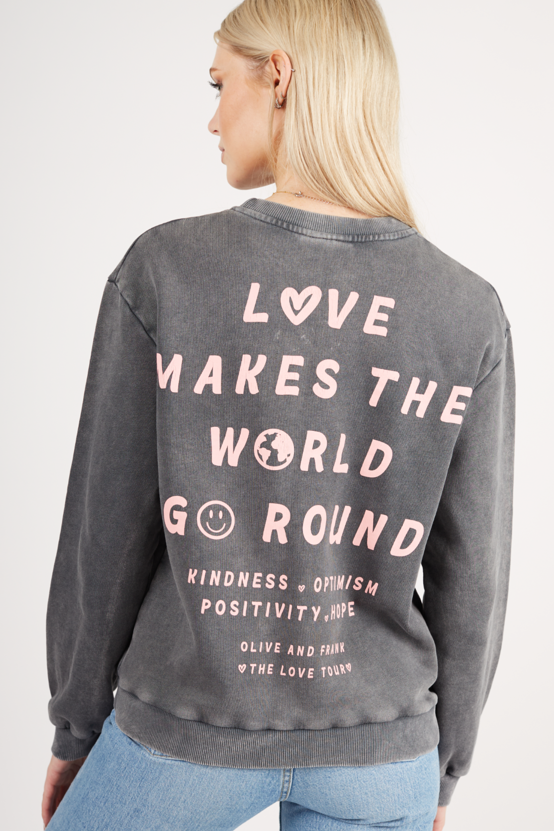 O&F Love Makes The World Go Round Sweatshirt