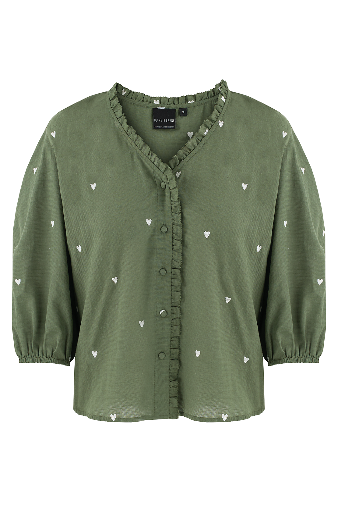 Sample: Indie Heart Embroidered Blouse - XS