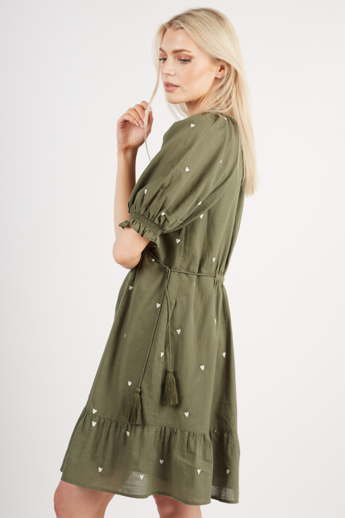 Pamela - Heart Embroidered Dress