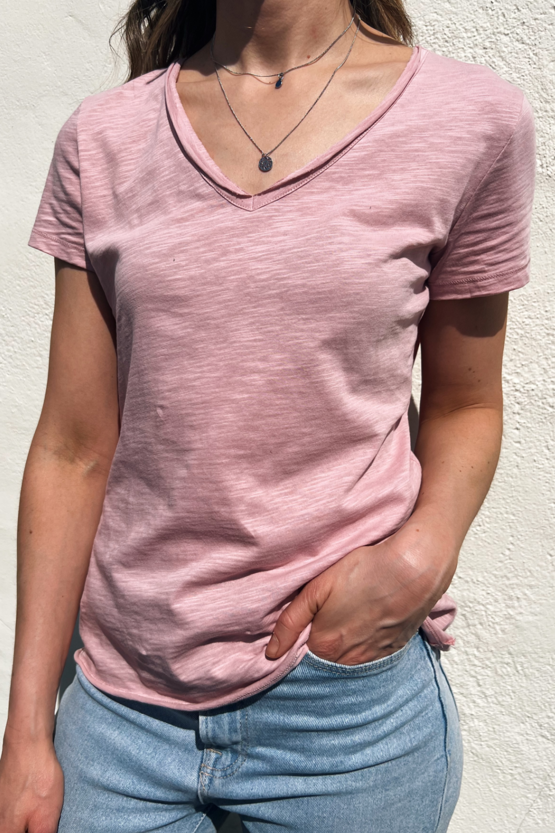O&F You Are Magic - Pink V Neck Tee