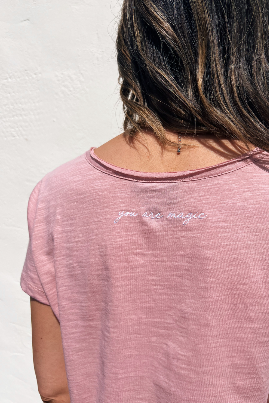 O&F You Are Magic - Pink V Neck Tee