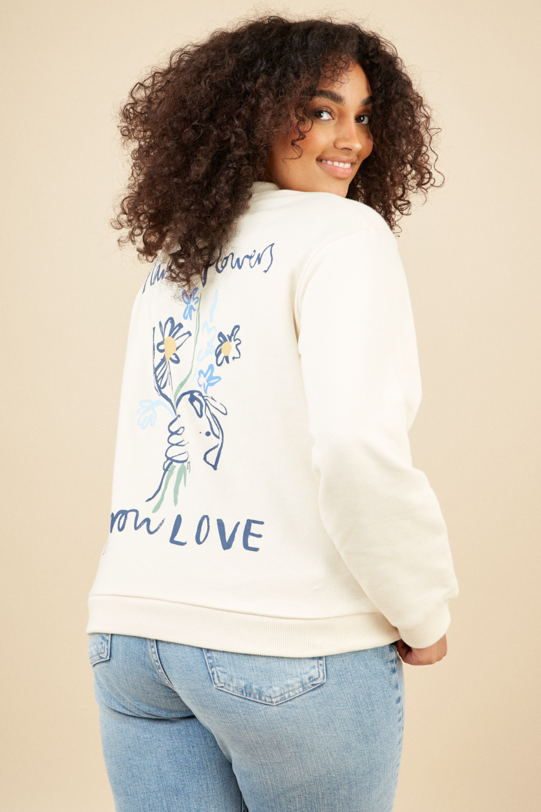 O&F Plant Flowers Grow Love Sweatshirt