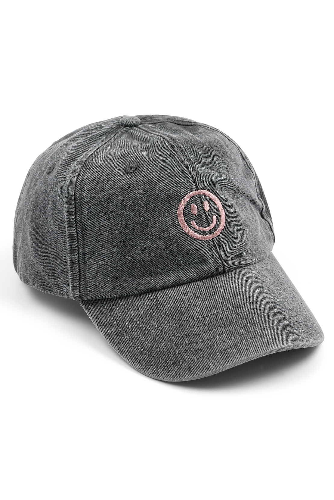 Happy Face Embroidered Cap