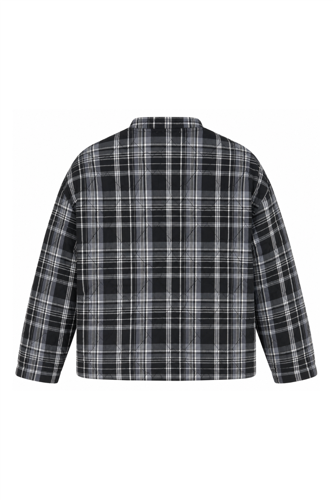 Sample: Check Heart Quilted Jacket - XS