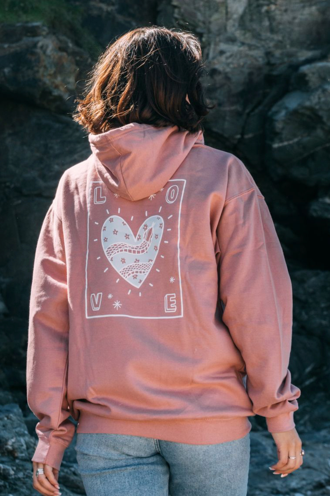 Sample: Love Hoodie - Dusty Pink - XS