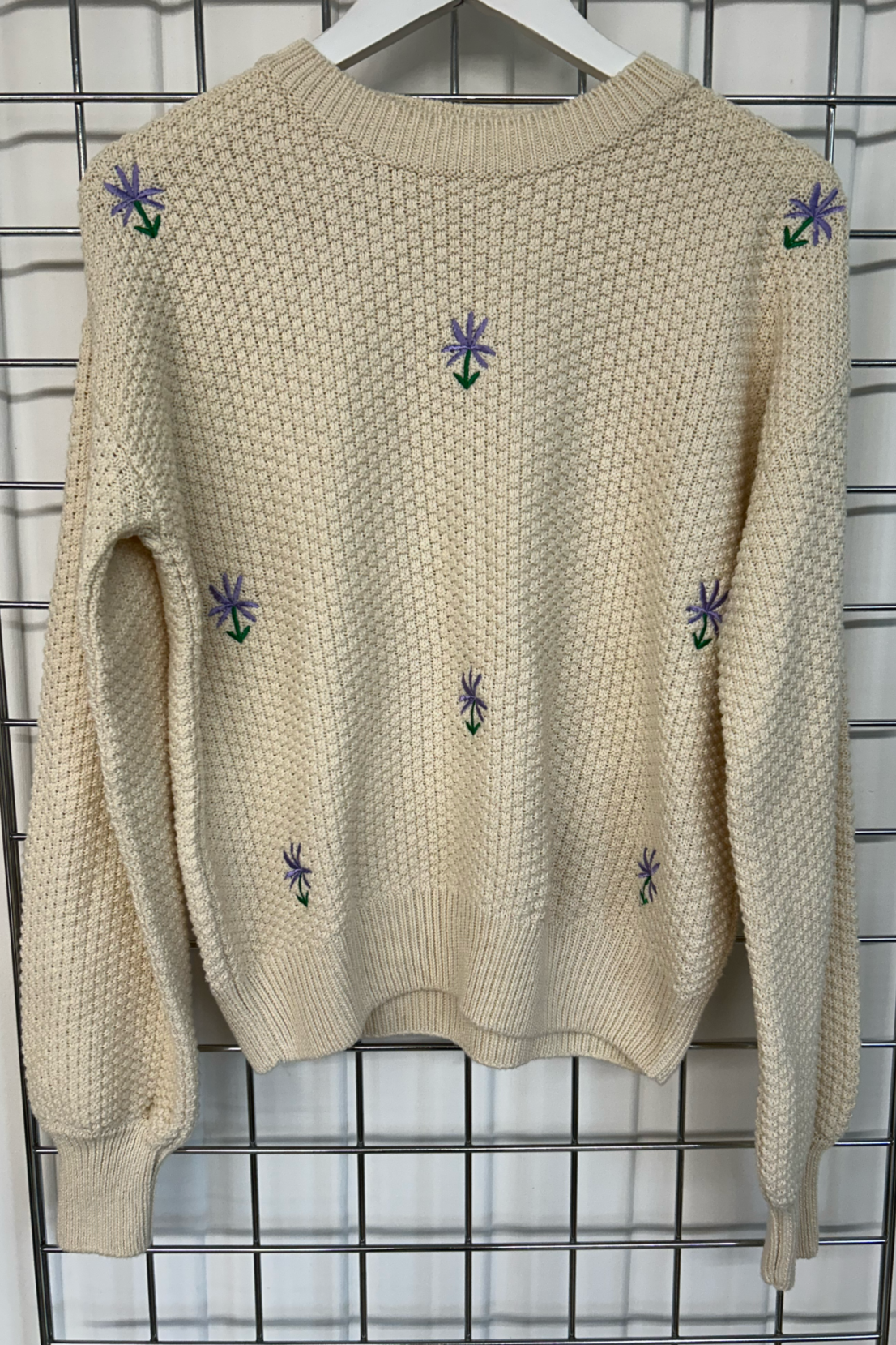 Sample: Floral Embroidered Jumper - Small