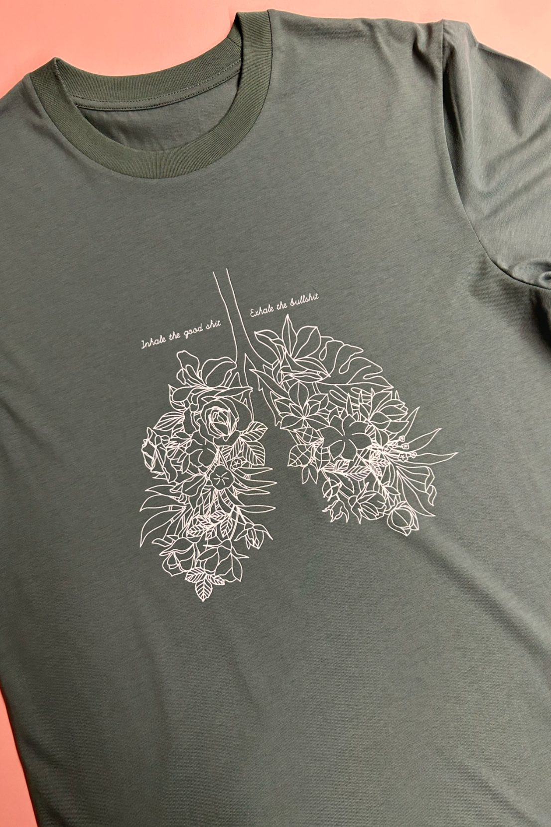 Sample: Inhale Exhale Tee - Jade - Small