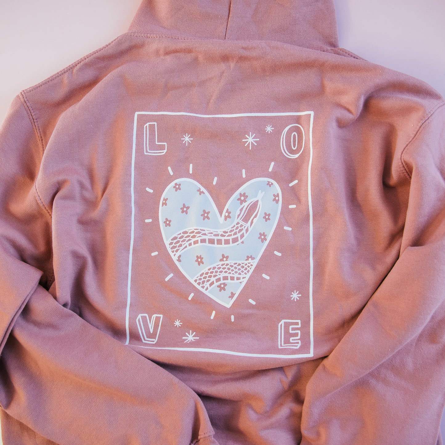 Sample: Love Hoodie - Dusty Pink - XS