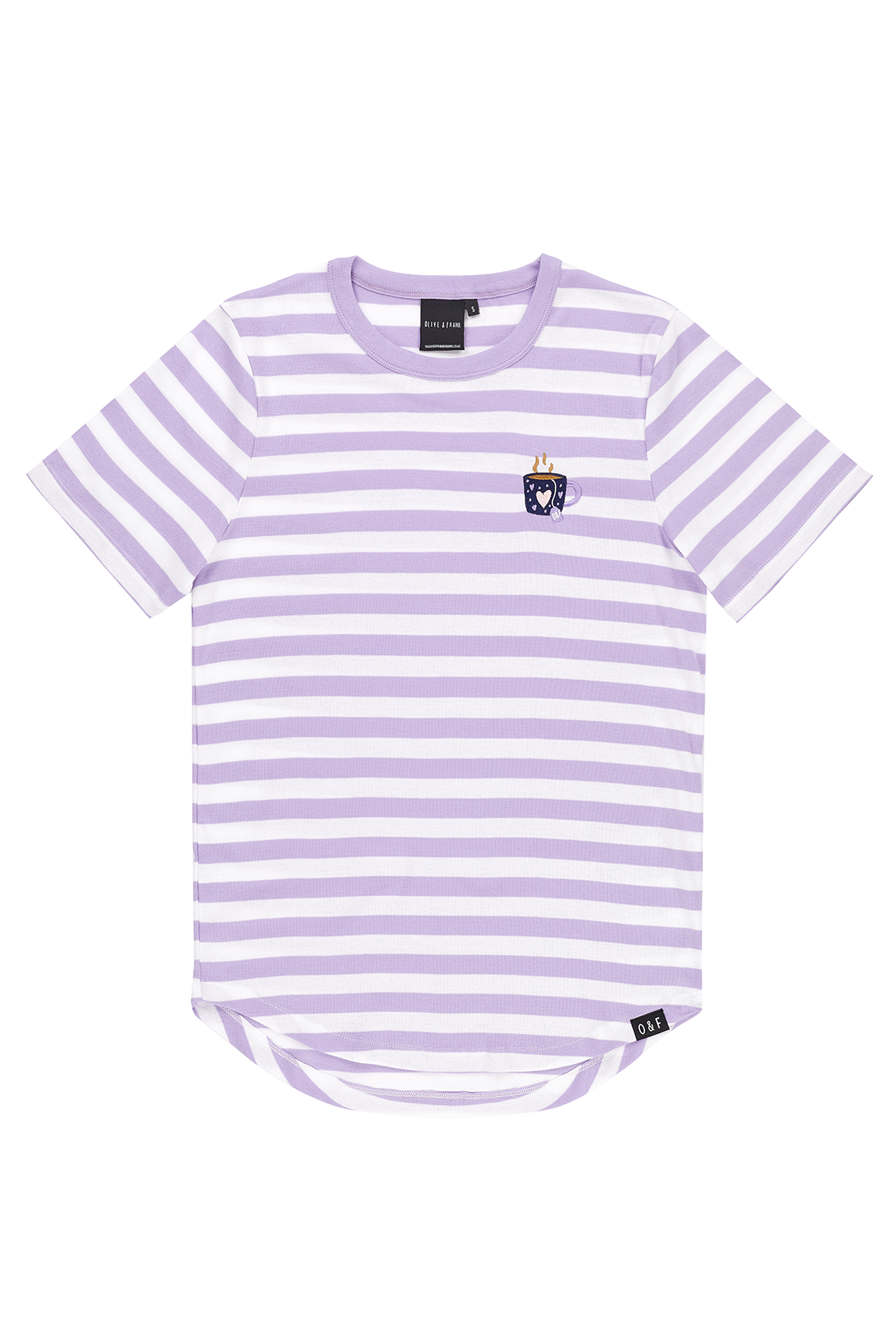 O&F Cup Of Tea Short Sleeve Breton Tee