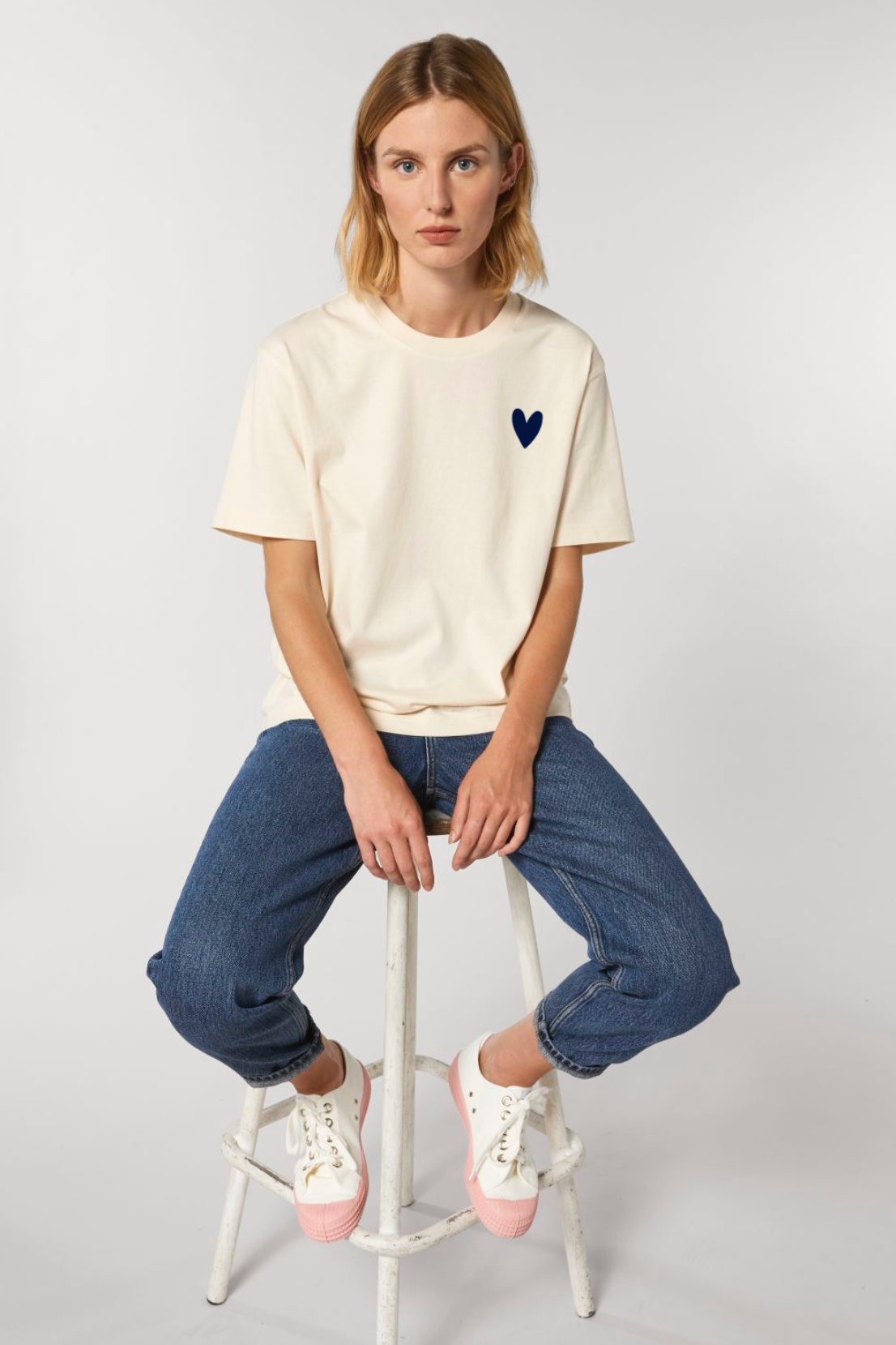 O&F Open Your Heart Oversized Tee