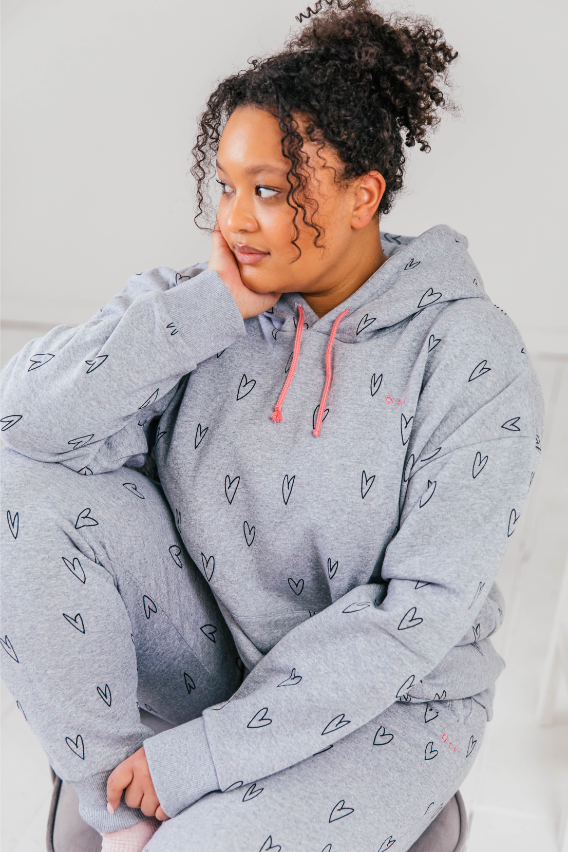 Oversized hoodie with sales print