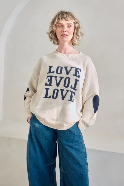 O&F Love Love Love Jumper