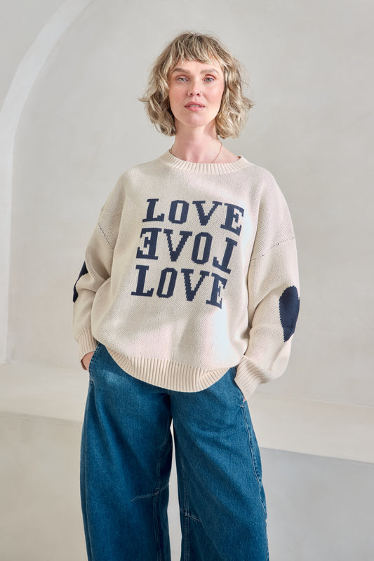 O&F Love Love Love Jumper