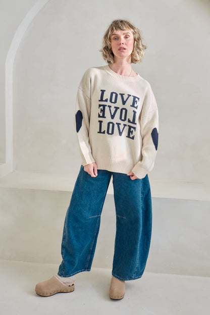 O&F Love Love Love Jumper