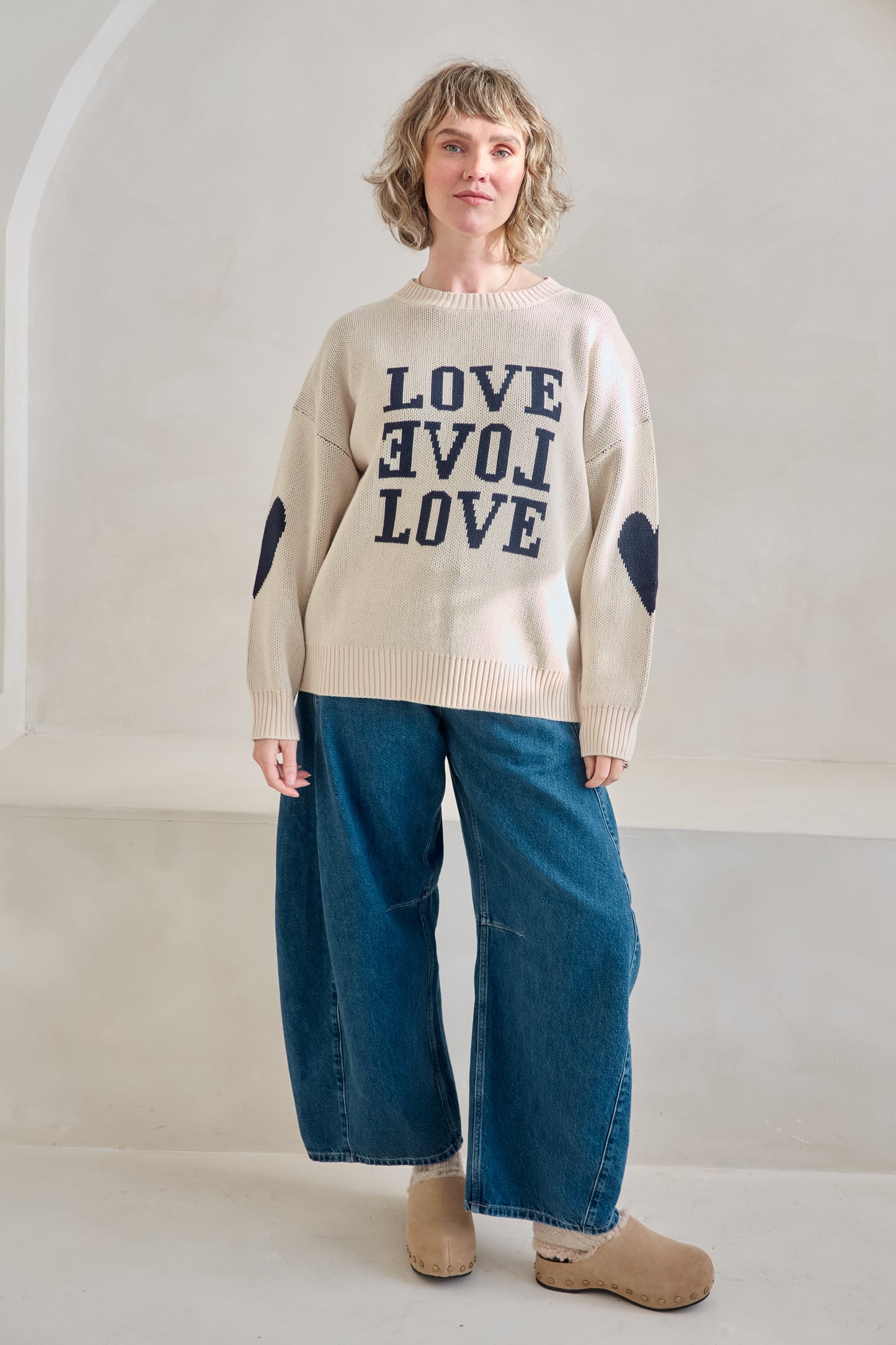 O&F Love Love Love Jumper