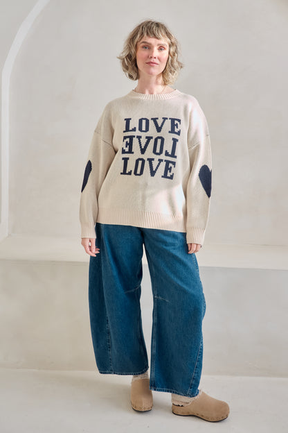 O&F Love Love Love Jumper