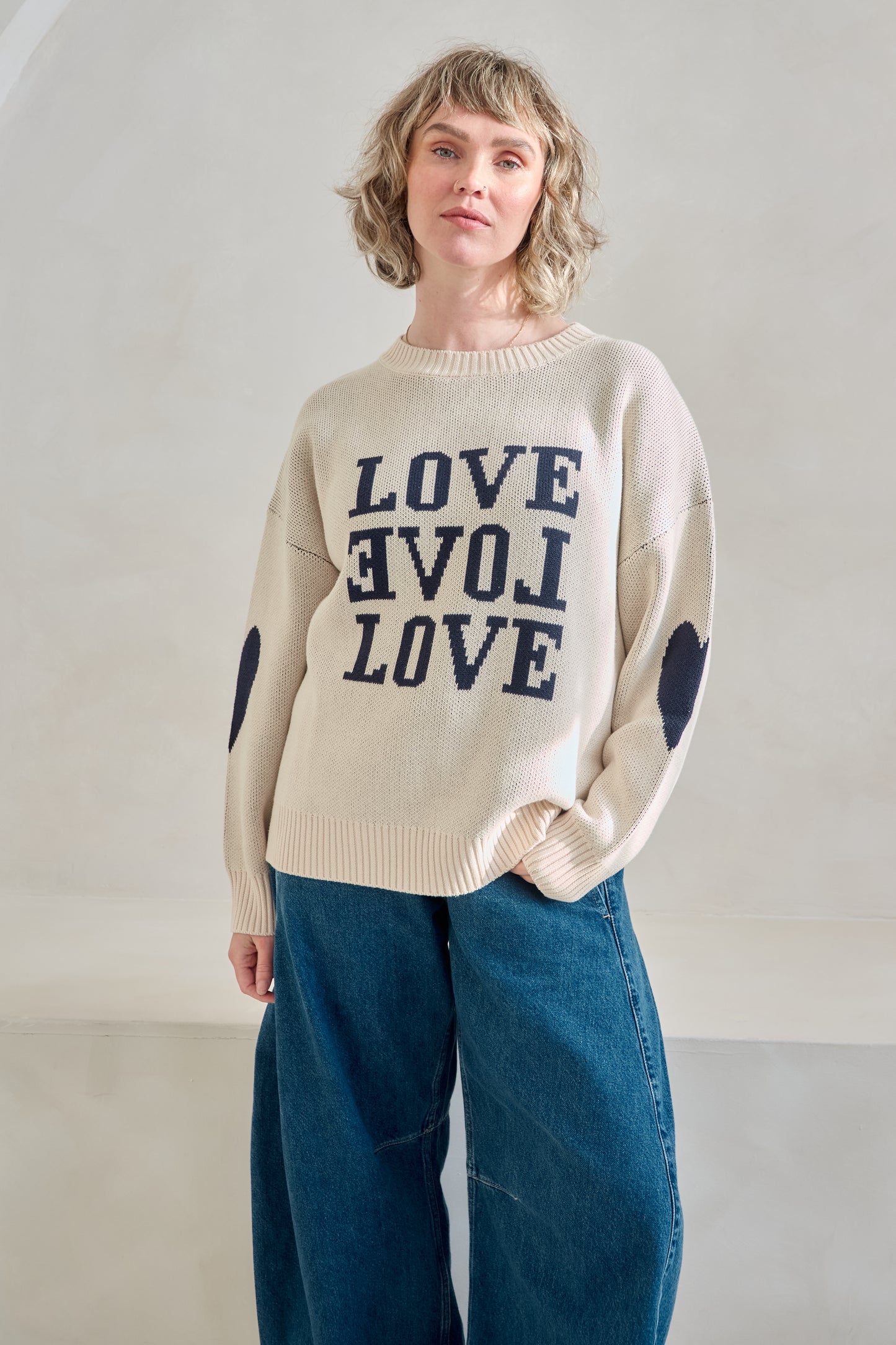 O&F Love Love Love Jumper