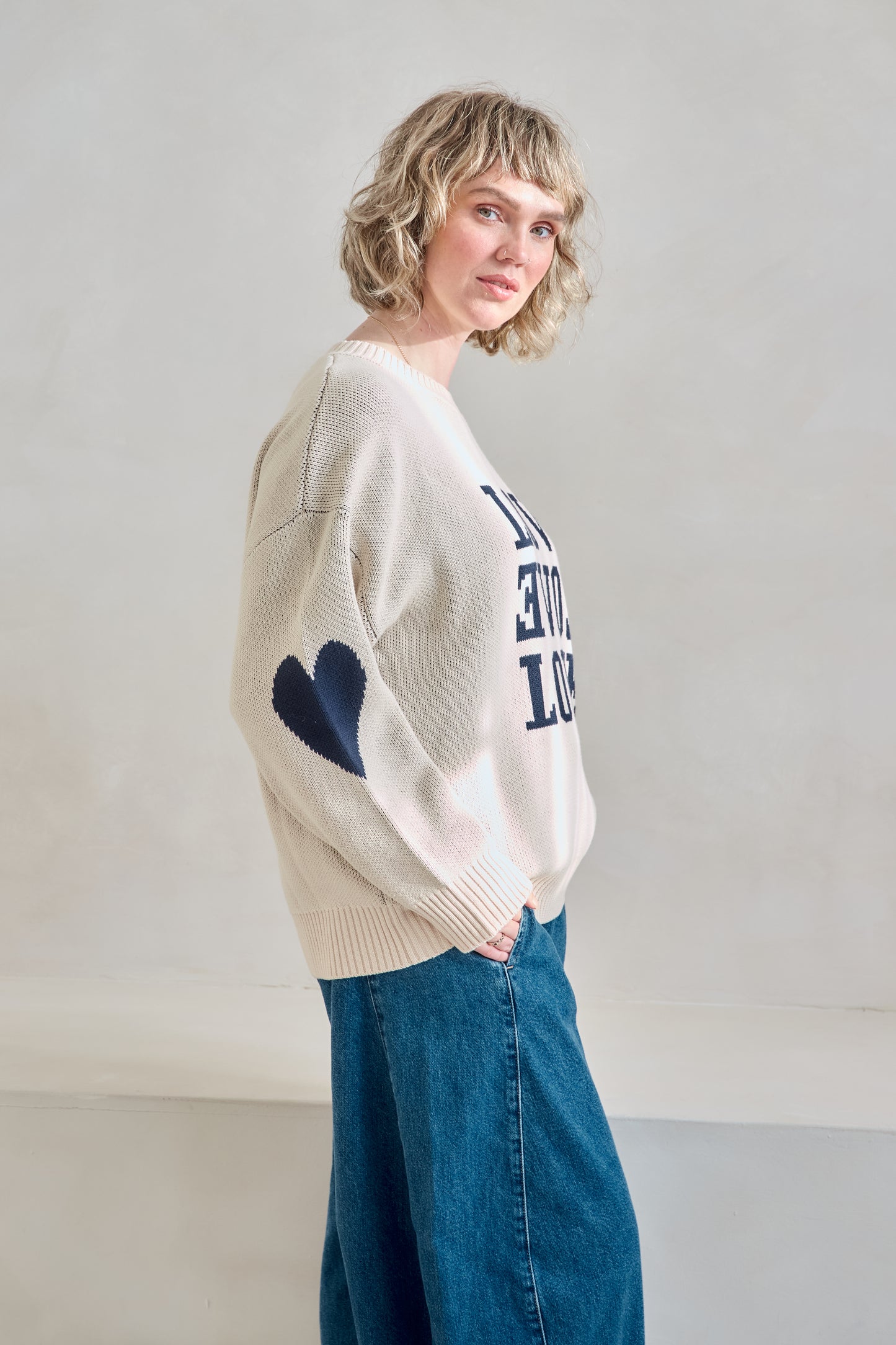 O&F Love Love Love Jumper
