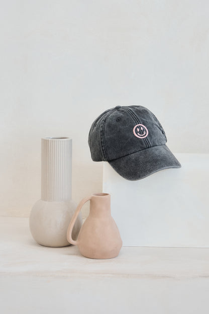 Smiley Embroidered Cap