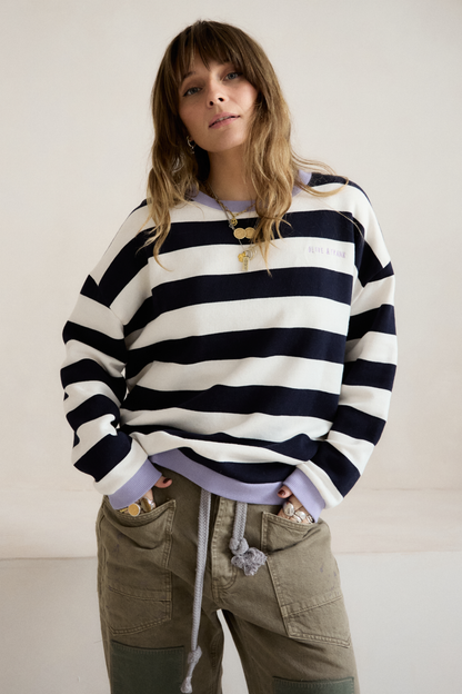 O&F Block Stripe Sweatshirt