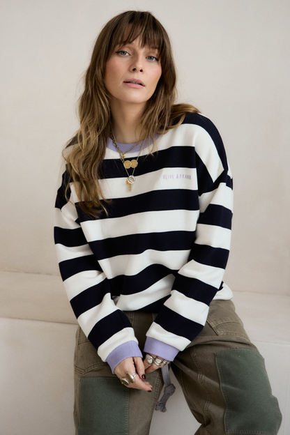 O&F Block Stripe Sweatshirt