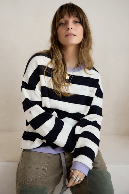 O&F Block Stripe Sweatshirt