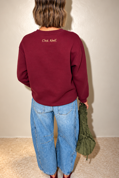 O&F Love and Joy Bow Sweatshirt