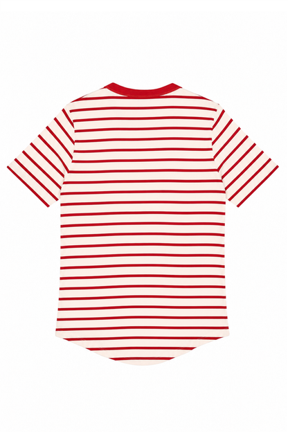 Sample Red Stripe Short Sleeve Breton Tee - Small
