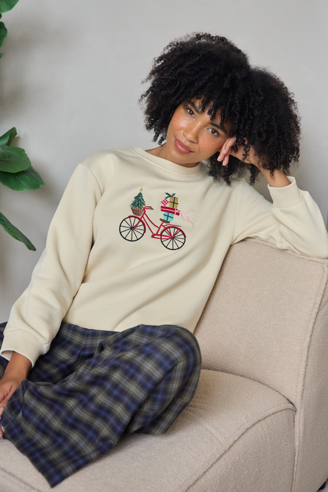 O&F Christmas Bicycle Sweatshirt