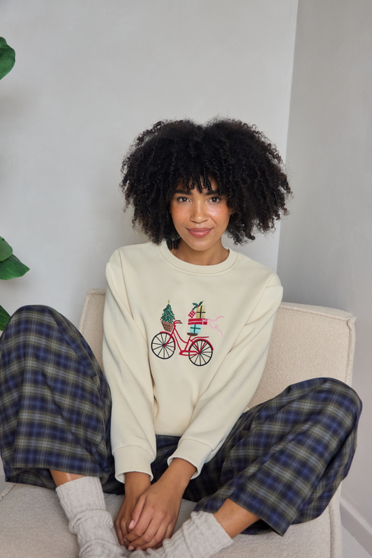 O&F Christmas Bicycle Sweatshirt