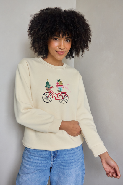 O&F Christmas Bicycle Sweatshirt