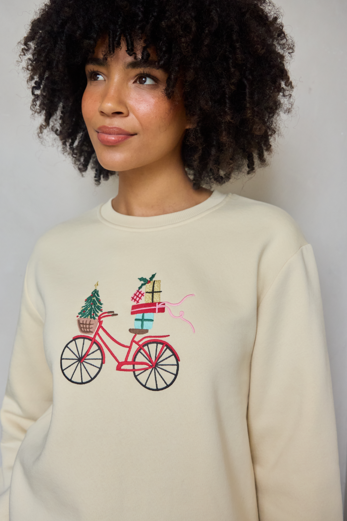 O&F Christmas Bicycle Sweatshirt