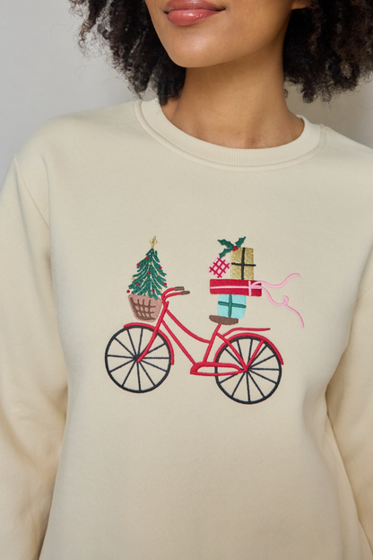 O&F Christmas Bicycle Sweatshirt