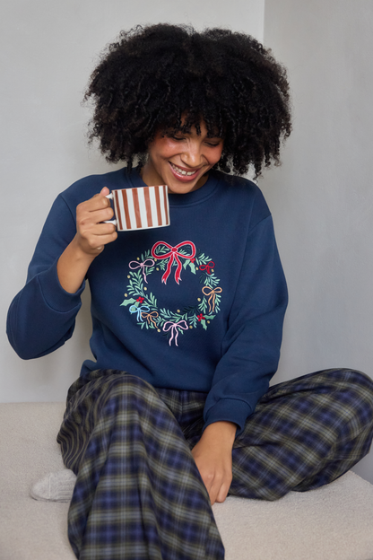 O&F Festive Wreath Sweatshirt