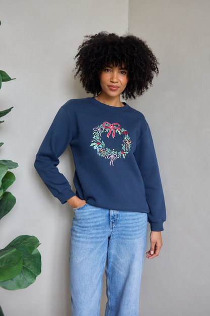 O&F Festive Wreath Sweatshirt
