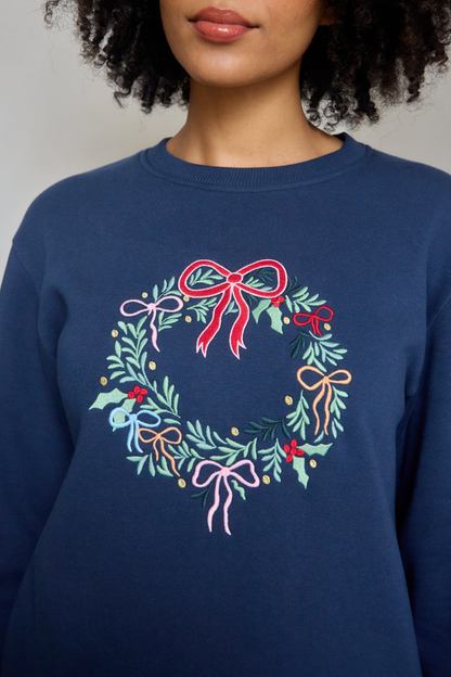 O&F Festive Wreath Sweatshirt