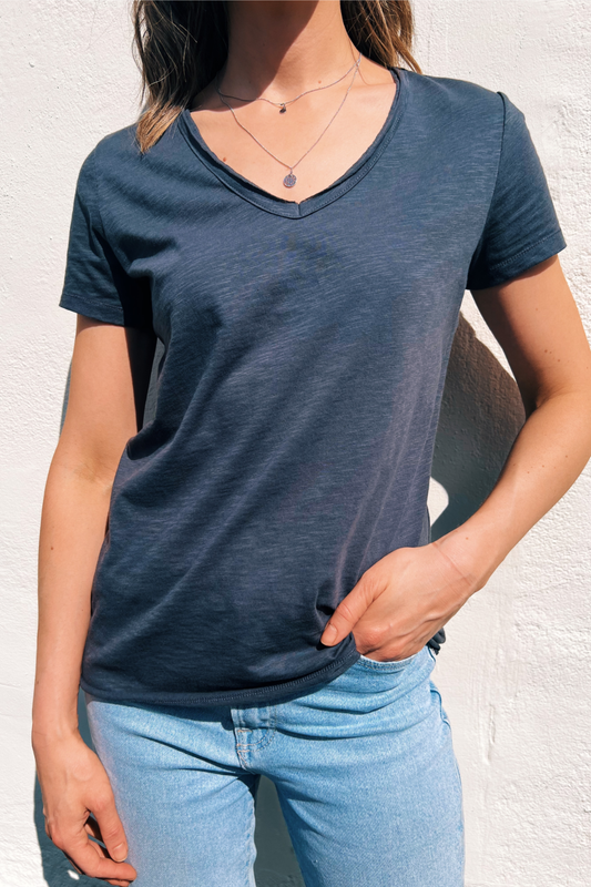 O&F You Are Magic - Charcoal V Neck Tee