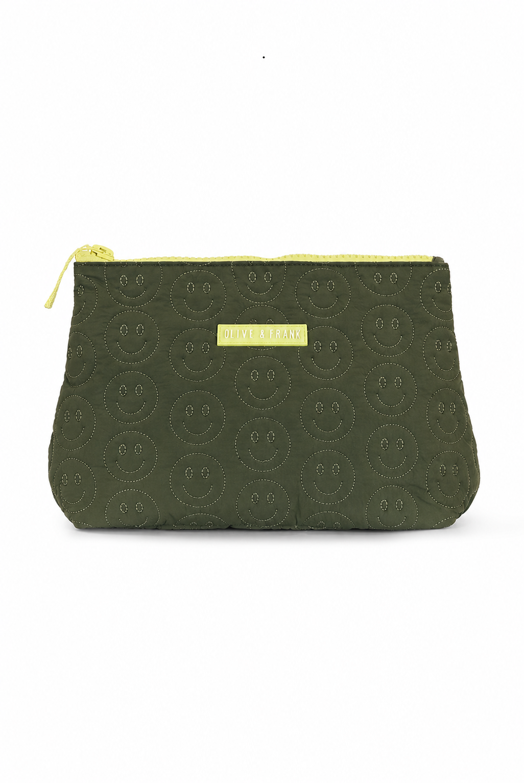 Happy Face Quilted Cosmetic Bag