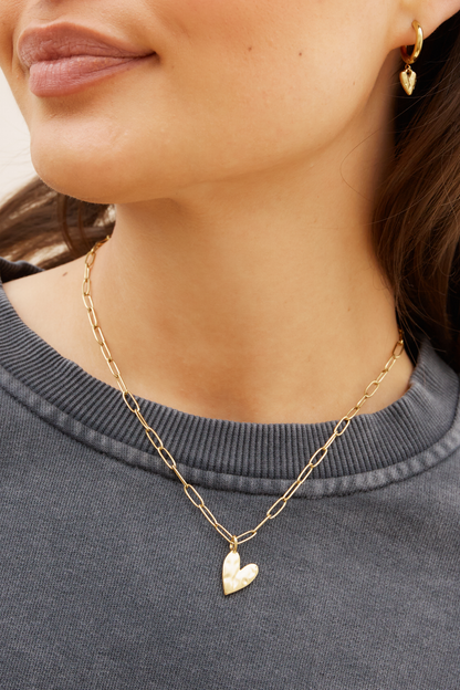 O&F Heart Pendant Necklace