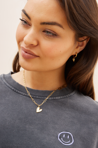 O&F Heart Pendant Necklace